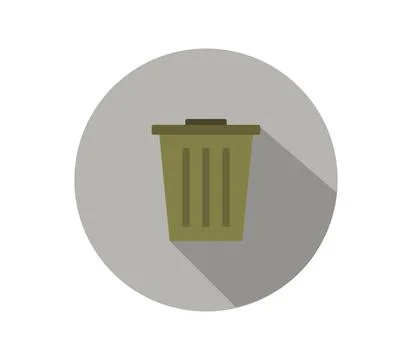 Trash icon illustrated in vector on white background trash icon illustrate... Stock Photos