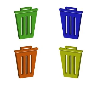 Trash icon illustrated in vector on white background trash icon illustrate... Stock Photos