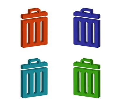 Trash icon illustrated in vector on white background trash icon illustrate... Stock Photos