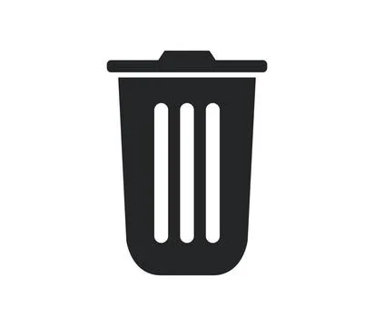 Trash icon illustrated in vector on white background trash icon illustrate... Stock Photos