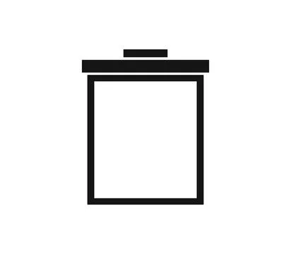 Trash icon illustrated in vector on white background trash icon illustrate... Stock Photos