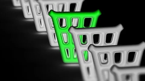 Trash icon. Looping footage has 4K resolution. Prores 4444. 3D Illustration. Video stock 99271675