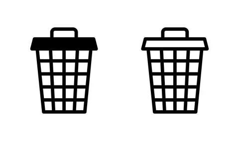 Trash icon. trash can icon. Delete icon vector, Stock Illustration