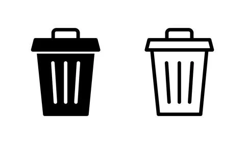 Trash icon. trash can icon. Delete icon vector, Stock Illustration