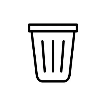 Trash icon vector illustration. trash can icon. delete sign and symbol. Stock Illustration
