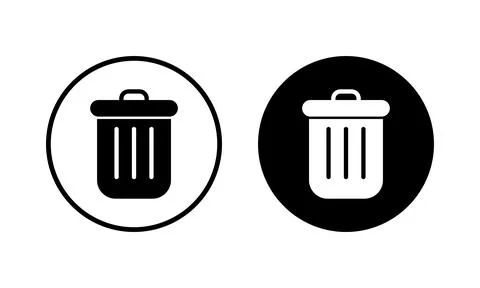 Trash icon vector illustration. trash can icon. delete sign and symbol. Stock Illustration