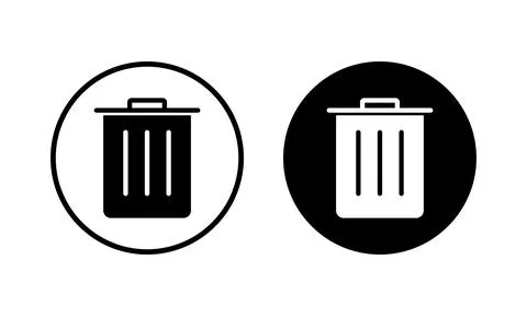 Trash icon vector illustration. trash can icon. delete sign and symbol. Stock Illustration