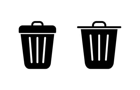Trash icon vector illustration. trash can icon. delete sign and symbol. Stock Illustration