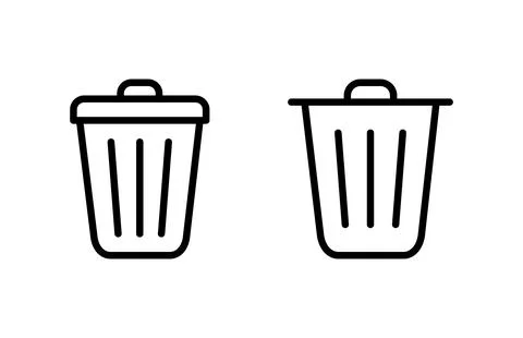 Trash icon vector illustration. trash can icon. delete sign and symbol. Stock Illustration