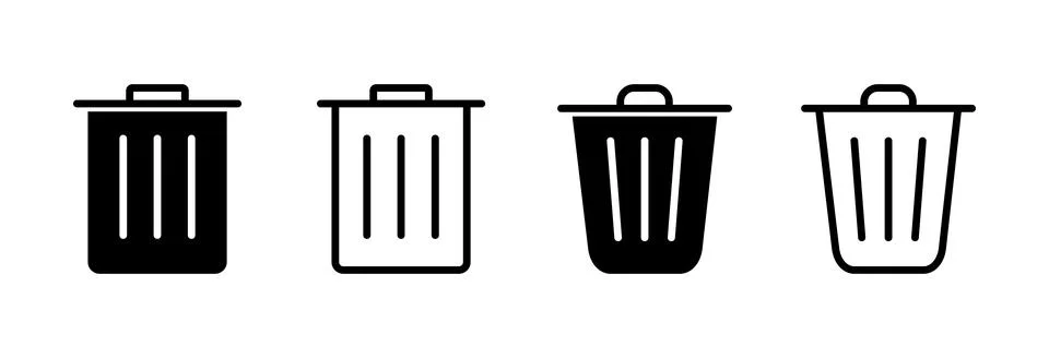 Trash icon vector illustration. trash can icon. delete sign and symbol. Ilustración de archivo