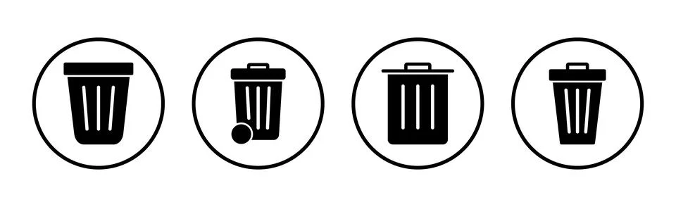 Trash icon vector illustration. trash can icon. delete sign and symbol. Ilustración de archivo