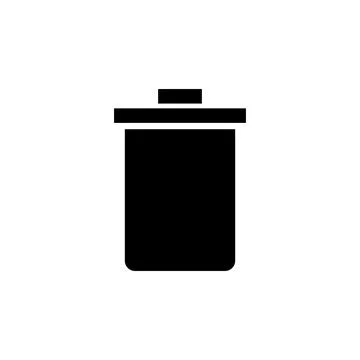 Trash icon vector. trash can icon. delete icon vector. garbage Stock Illustration