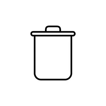 Trash icon vector. trash can icon. delete icon vector. garbage Stock Illustration