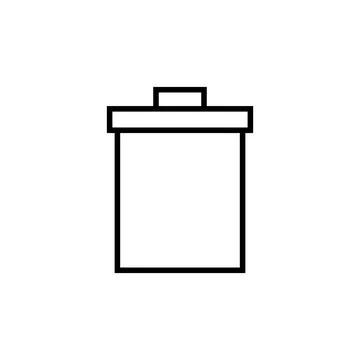 Trash icon vector. trash can icon. delete icon vector. garbage Illustrazione stock