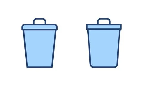 Trash icon vector. trash can icon. delete sign and symbol. Stock Illustration