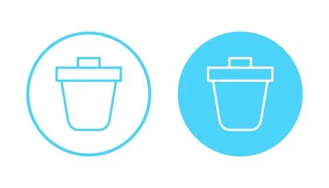 Trash icon vector. trash can icon. delete sign and symbol. Stock Illustration