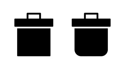 Trash icon vector. trash can icon. delete sign and symbol. Stock Illustration