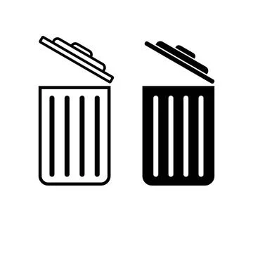 Trash icons set. trash can icon. Delete icon vector Illustration