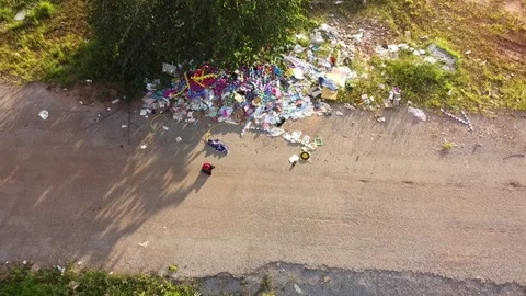 Trash   Illegally Dumped Stock Footage 127654819