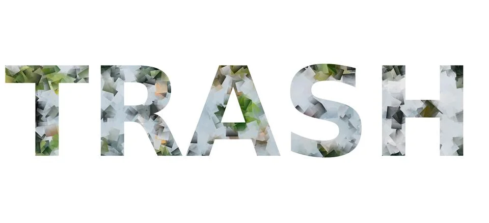 TRASH Stock Illustration