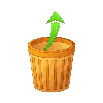 Trash up illustration Stock Illustration