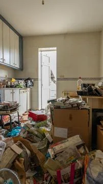 Trash in the kitchen Stock Photos