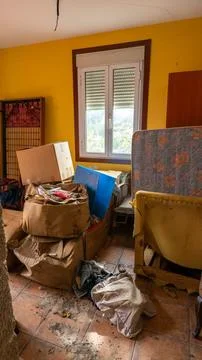 Trash in the kitchen Stock Photos