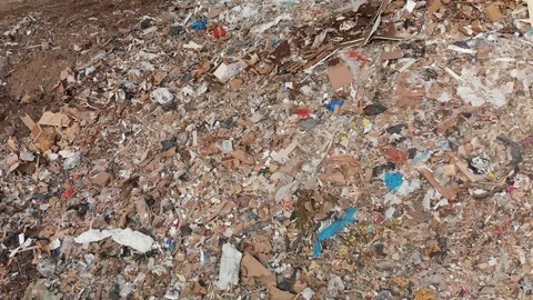 Trash in a landfill Stock-Footage 120813638