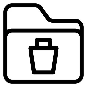 Trash line icon vector illustration isolated on white background Stock-Illustration
