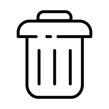 Trash mail icon isolated. Email vector stock symbol eps10 on white background Stock Illustration