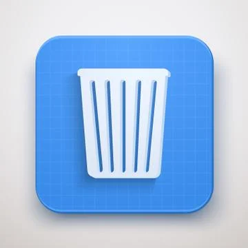 Trash Mail Icon Vector illustration Stock Illustration