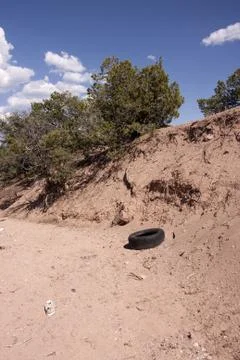Trash in nature Stock Photos