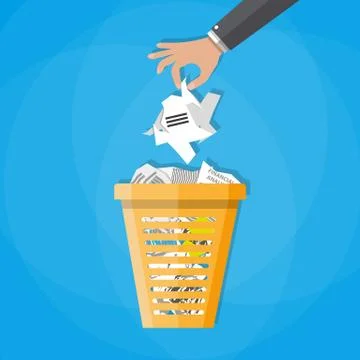 Trash Recycle Bin Garbage Stock Illustration
