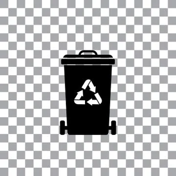 Trash recycle garbage bin Stock Illustration