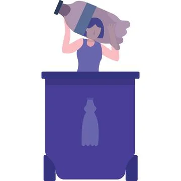 Trash recycle vector waste sorting icon isolated 库存插图