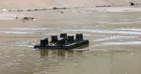 Trash In River Stock Footage 146470085