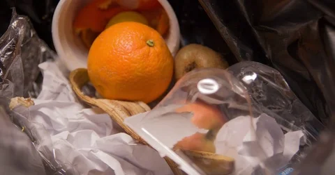 Trash slowmotion close up indoor Vídeo Stock 72586566