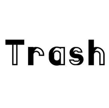 Trash stamp on white Stock Illustration