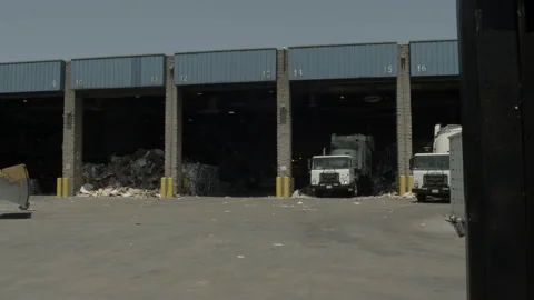 Trash Truck Video stock 234201998