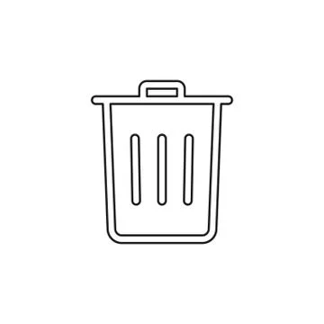 Trash vector icon Stock Illustration