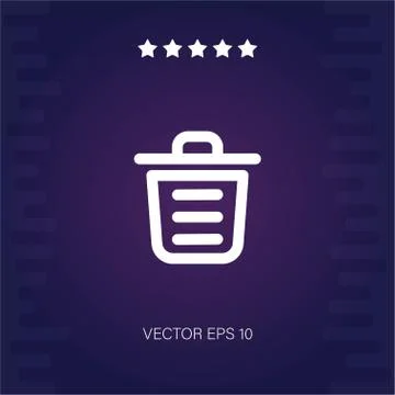 Trash vector icon Stock Illustration