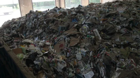 Trash Waiting To Be Recycled (1 of 3) Stock-Footage 31954591