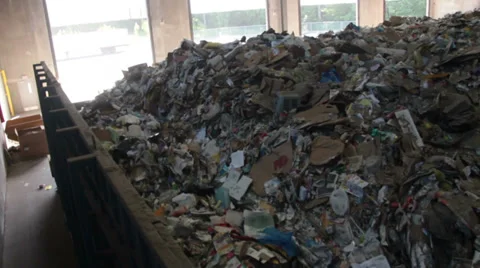 Trash Waiting To Be Recycled (2 of 3) Stock Footage 31954512