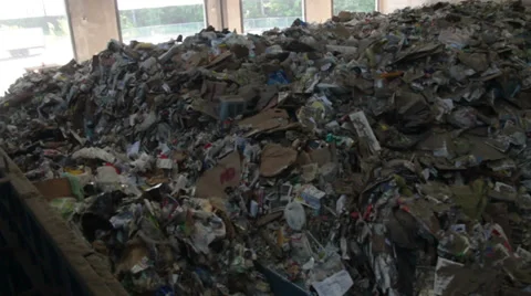 Trash Waiting To Be Recycled (3 of 3) Stock Footage 31954574