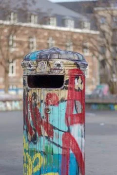 Trashcan 스톡 사진