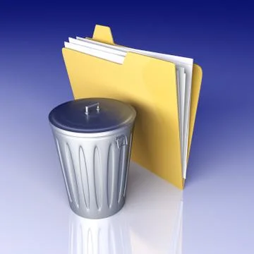 Trashed document. Illustrazione stock