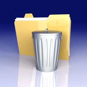 Trashed document. Stock Illustration