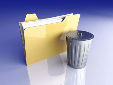 Trashed document. Illustrazione stock