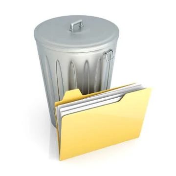 Trashed document. Stock Illustration