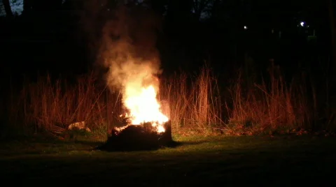 TrashFire 02 Stock Footage 820674